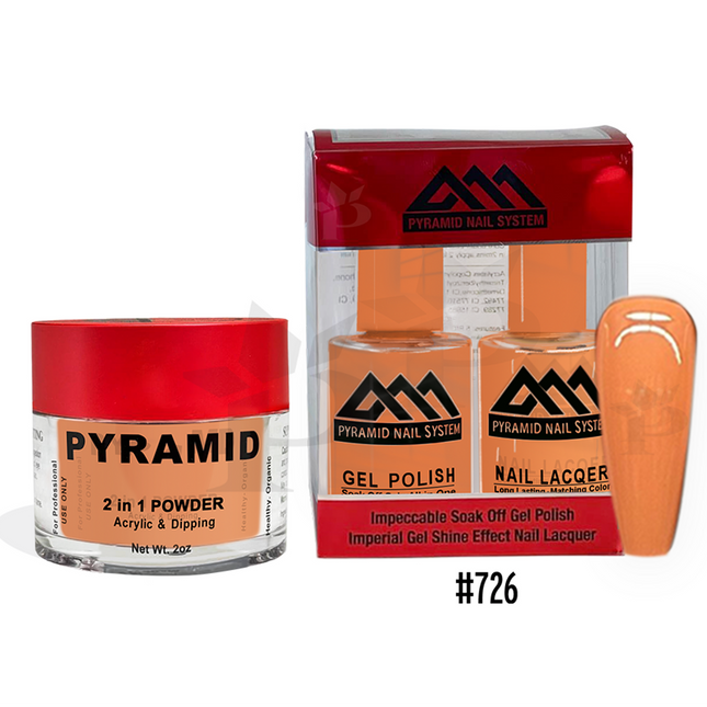 Pyramid - Gel & Lacquer & Dip Trio (#701 - #772) - NEW 2024