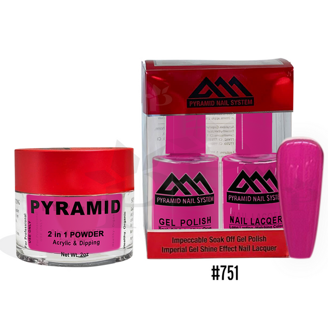 Pyramid - Gel & Lacquer & Dip Trio (#701 - #772) - NEW 2024