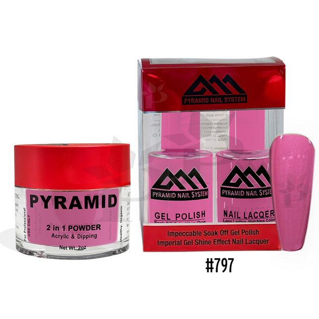 Pyramid - Gel & Lacquer & Dip Trio (#773 - #844) - NEW 2024
