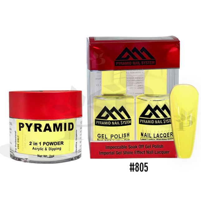 Pyramid - Gel & Lacquer & Dip Trio (#773 - #844) - NEW 2024