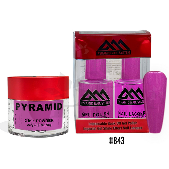 Pyramid - Gel & Lacquer & Dip Trio (#773 - #844) - NEW 2024