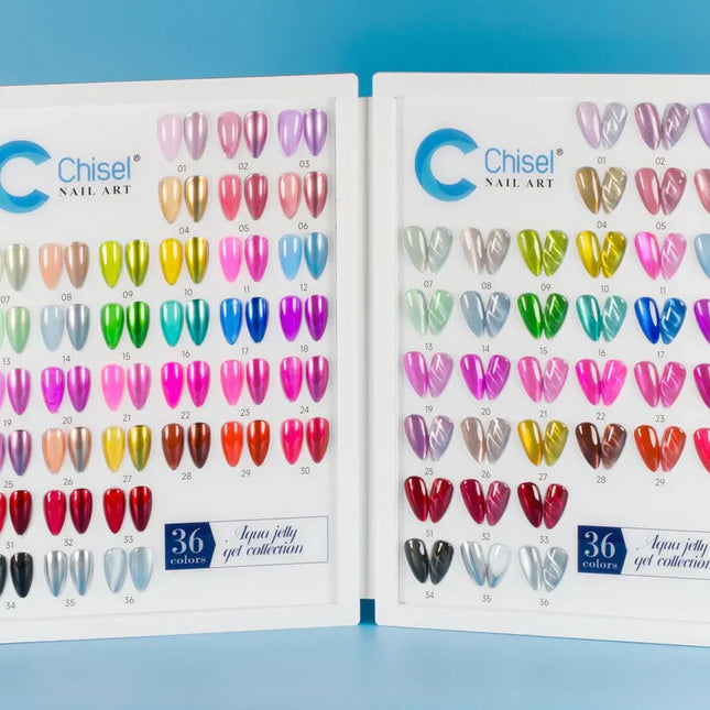 Chisel Aqua Jelly Gel Collection 36 Color -  Free sample + Magnet