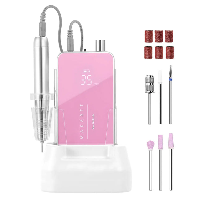 Professional Nail Drill 35,000RPM – Rechargeable E-File for Gel Nails