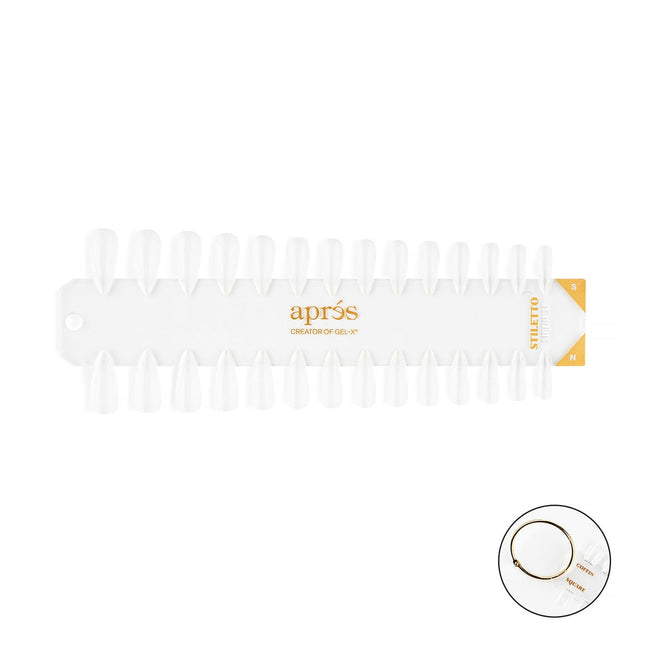 Apres - Gel-X Tip Swatch: Natural/Sculpted Stiletto Medium