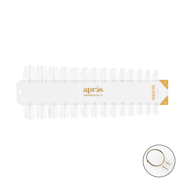 Apres - Gel-X Tip Swatch: Natural/Sculpted Stiletto Short