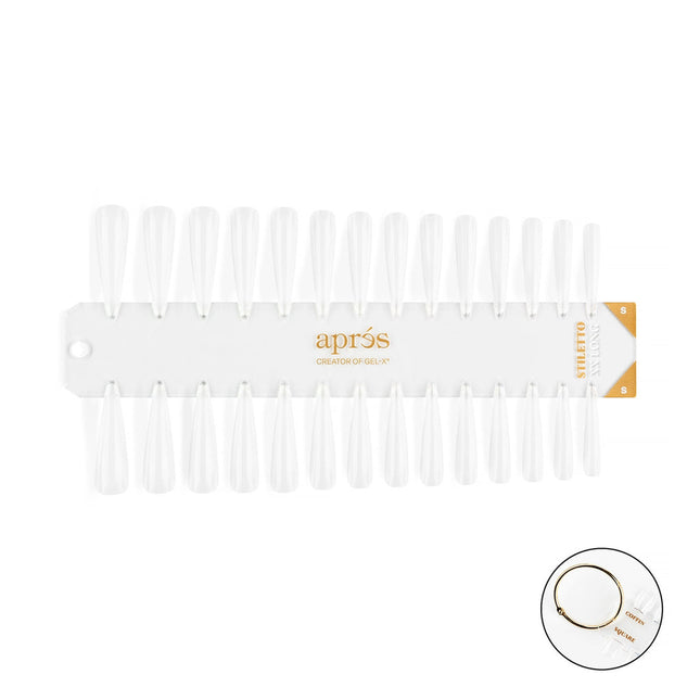 Apres - Gel-X Tip Swatch: Natural/Sculpted Stiletto Xx Long