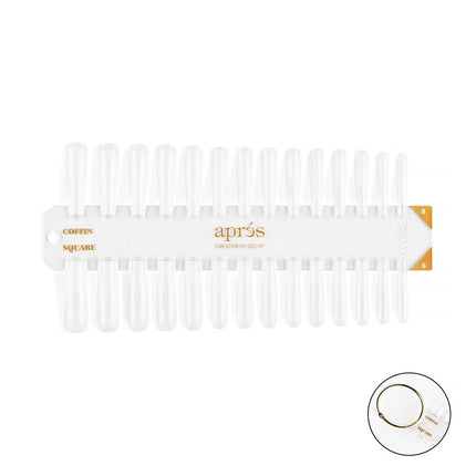 Apres - Gel-X Tip Swatch Sculpted Coffin/Square Xx Long