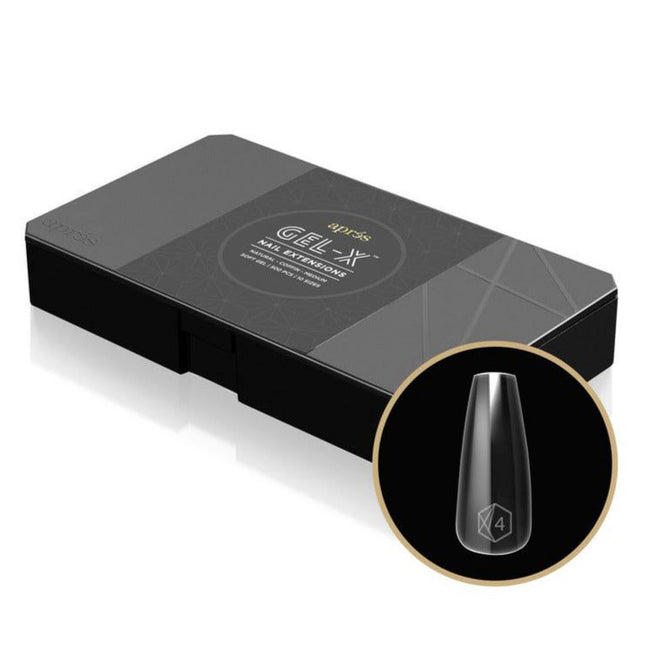 Apres - Gel X Tips Box: Natural Coffin (XS, S, M, L)