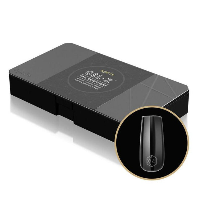 Apres - Gel X Tips Box: Natural Coffin (XS, S, M, L)