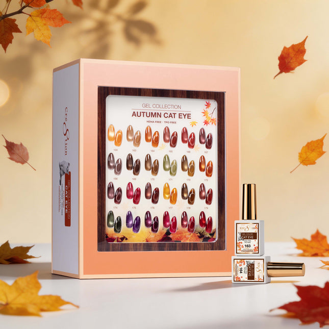 Cre8tion Cat Eye Gel Autumn Collection Kit - 24 Colors Set