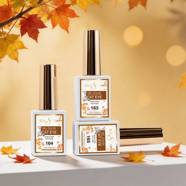 Cre8tion Cat Eye Gel Autumn Collection Kit - 24 Colors Set