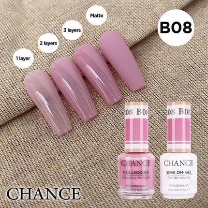 Cre8tion CHANCE Matching Duo Gel Polish 0.5oz - Bare Collection - B08 - TTT Nails Supply