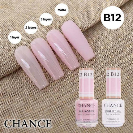 Cre8tion CHANCE Matching Duo Gel Polish 0.5oz - Bare Collection - B12 - TTT Nails Supply