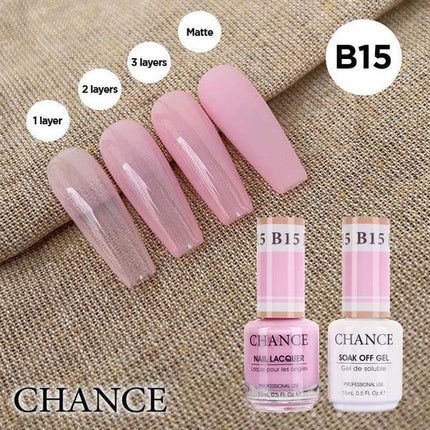 Cre8tion CHANCE Matching Duo Gel Polish 0.5oz - Bare Collection - B15 - TTT Nails Supply