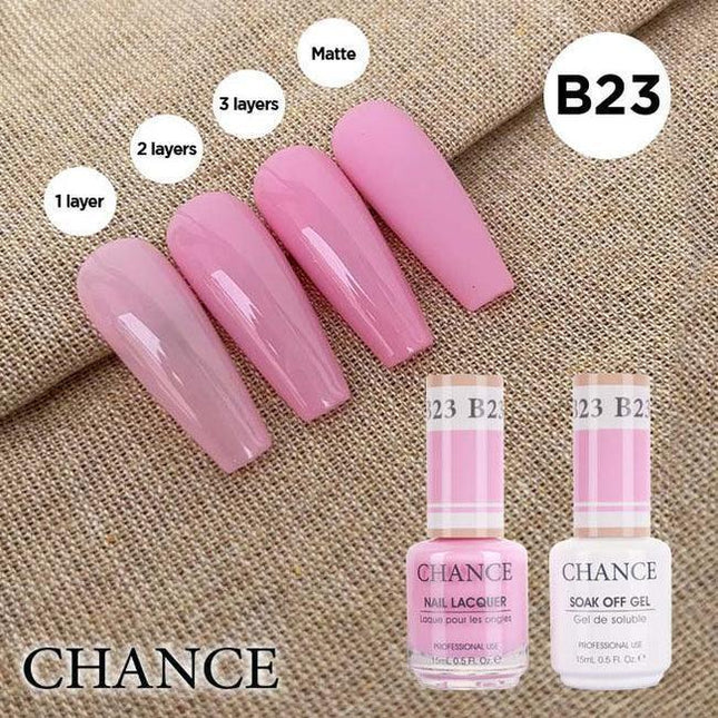 Cre8tion CHANCE Matching Duo Gel Polish 0.5oz - Bare Collection - B23 - TTT Nails Supply