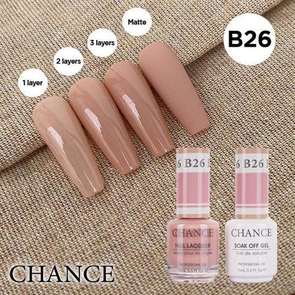Cre8tion CHANCE Matching Duo Gel Polish 0.5oz - Bare Collection - B26 - TTT Nails Supply