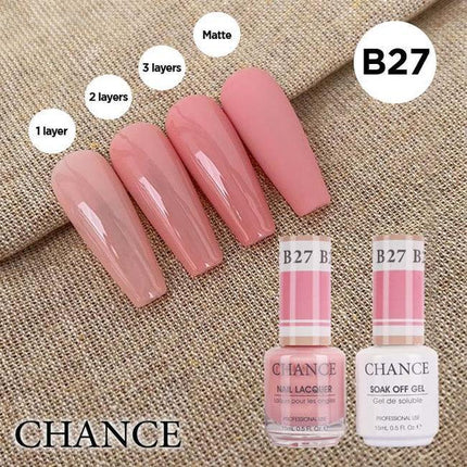 Cre8tion CHANCE Matching Duo Gel Polish 0.5oz - Bare Collection - B27 - TTT Nails Supply
