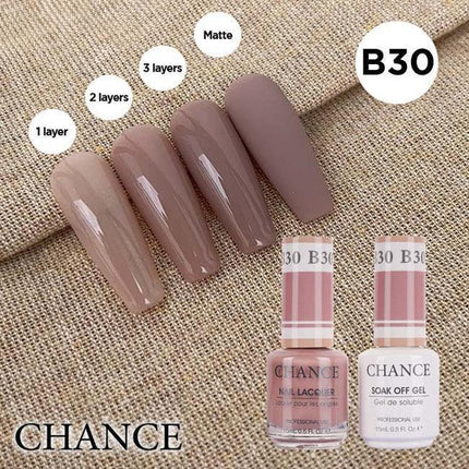 Cre8tion CHANCE Matching Duo Gel Polish 0.5oz - Bare Collection - B30 - TTT Nails Supply