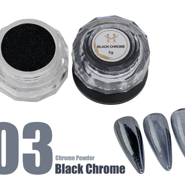 HANG Chrome Powder - #03 Black Chrome 3g - TTT Nails Supply