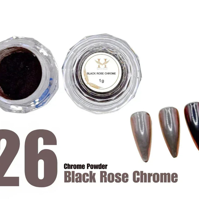 HANG Chrome Powder - #26 Black rose 1g - TTT Nails Supply