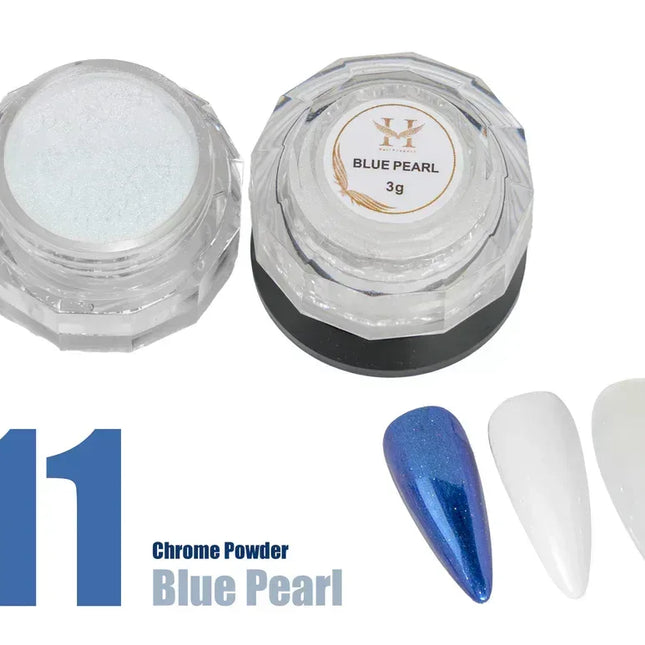 HANG Chrome Powder - #11 Blue Pearl 3g - TTT Nails Supply