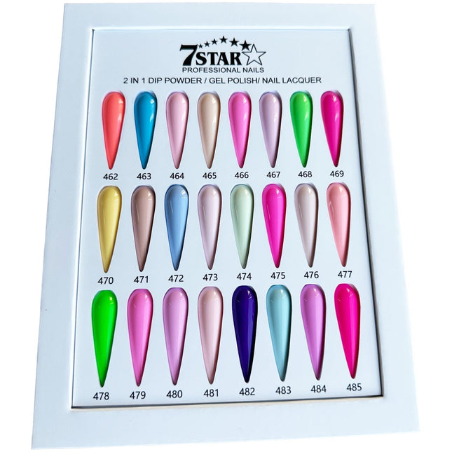 7 Star - Duo Full Set 24 Colors (#462 - #485) - NEW 2024