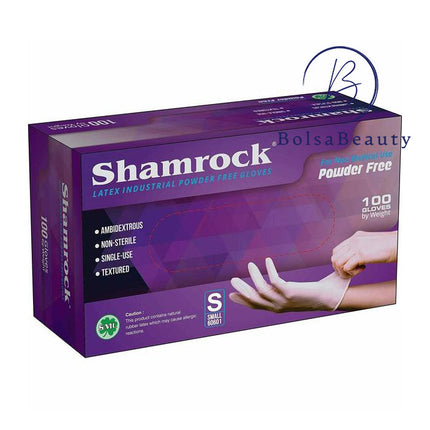 Shamrock - Latex Gloves Case 10 Boxes - Size M