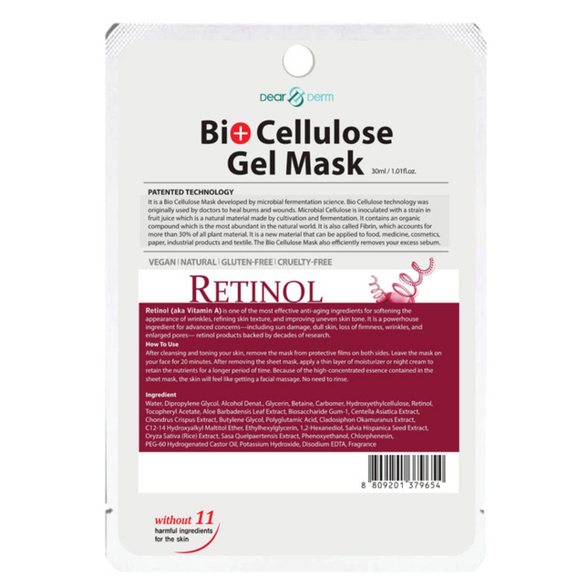 DearDerm - Bio Cellulose Face Mask Box 10pcs - Multiple Scents Available