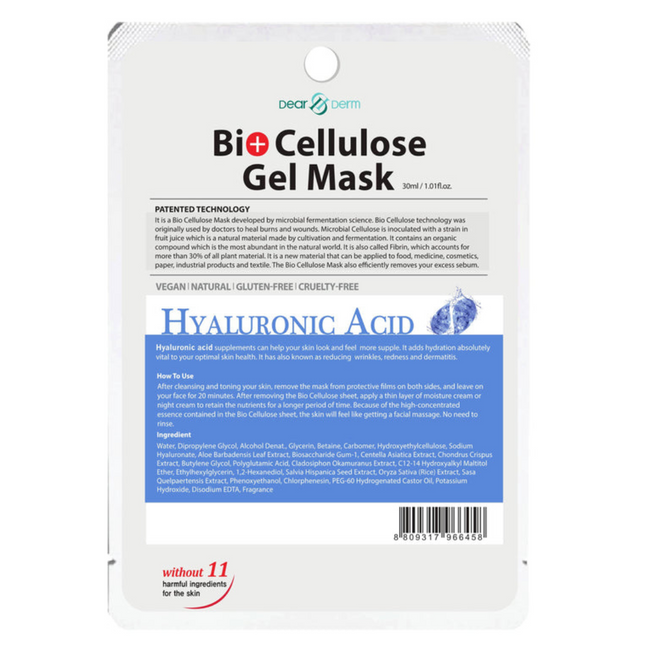 DearDerm - Bio Cellulose Face Mask Box 10pcs - Multiple Scents Available