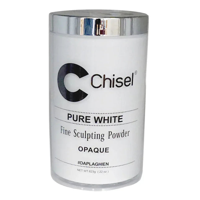 Chisel Acrylic Powder 22oz - Pure White - TTT Nails Supply