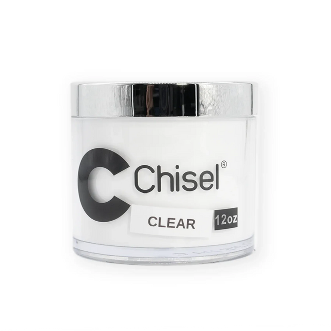 Chisel 2 in 1 Acrylic & Dipping Powder Refill 12oz - Clear - TTT Nails Supply