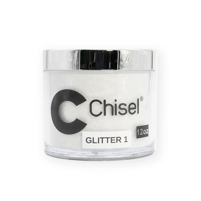 Chisel 2 in 1 Acrylic & Dipping Powder Refill 12oz - Glitter - TTT Nails Supply