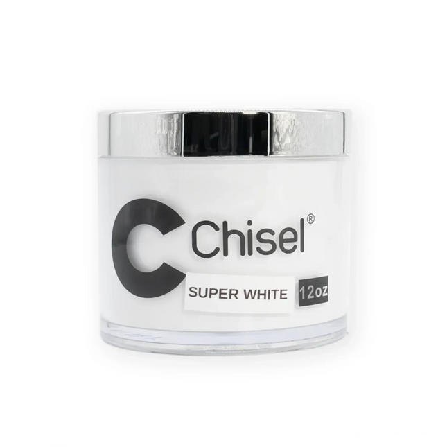 Chisel 2 in 1 Acrylic & Dipping Powder Refill 12oz - Super White - TTT Nails Supply