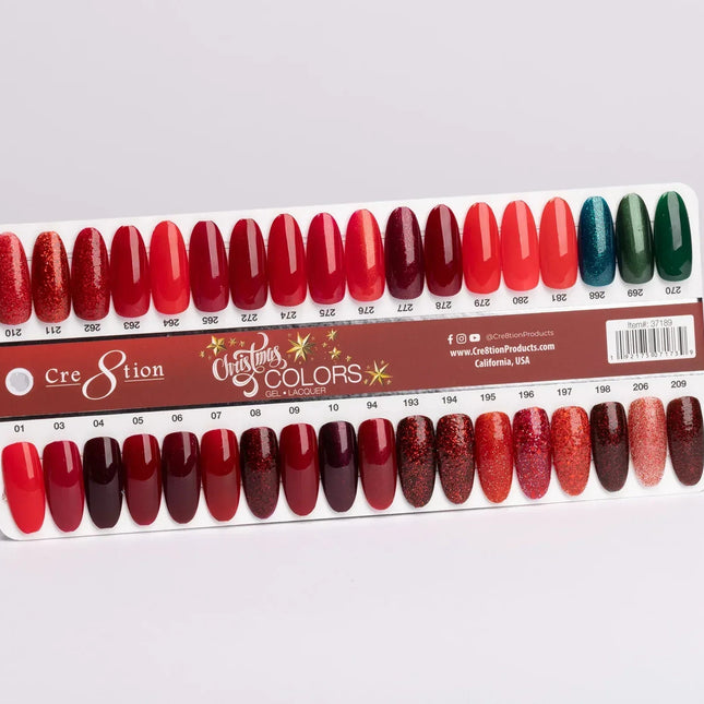 Cre8tion CHANCE Matching Duo Gel Polish 0.5oz - Christmas Collection 36 colors + sample - TTT Nails Supply