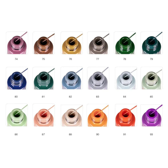Cre8tion Detailing Nail Art Gel - Winter Collection - 18 colors 0.33oz (gel line) - TTT Nails Supply