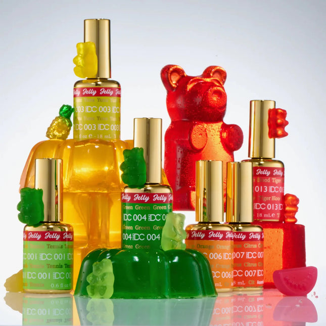 DND DC All My Jelly Collection – 36 Color Gel Polish Set (#001–#036) – 0.6oz (18ml)