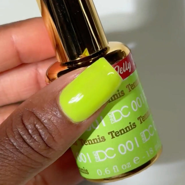 DND DC All My Jelly Gel Polish – #001 Tennis (0.6oz / 18ml) – NEW 2026