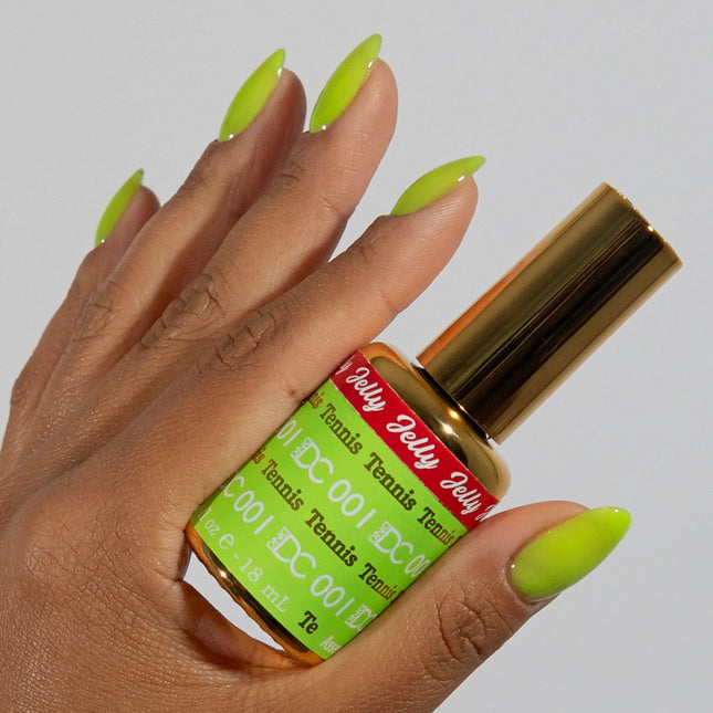 DND DC All My Jelly Gel Polish – #001 Tennis (0.6oz / 18ml) – NEW 2026
