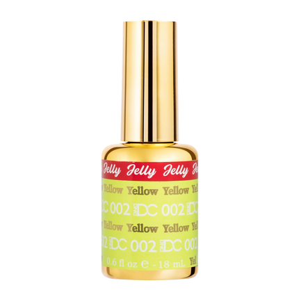 DND DC All My Jelly Gel Polish – #002 Yellow (0.6oz / 18ml) – NEW 2026