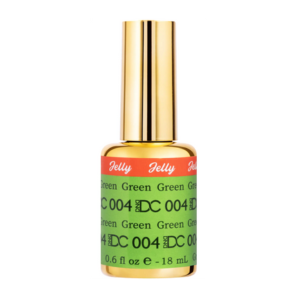 DND DC All My Jelly Gel Polish – #004 Green (0.6oz / 18ml) – NEW 2026