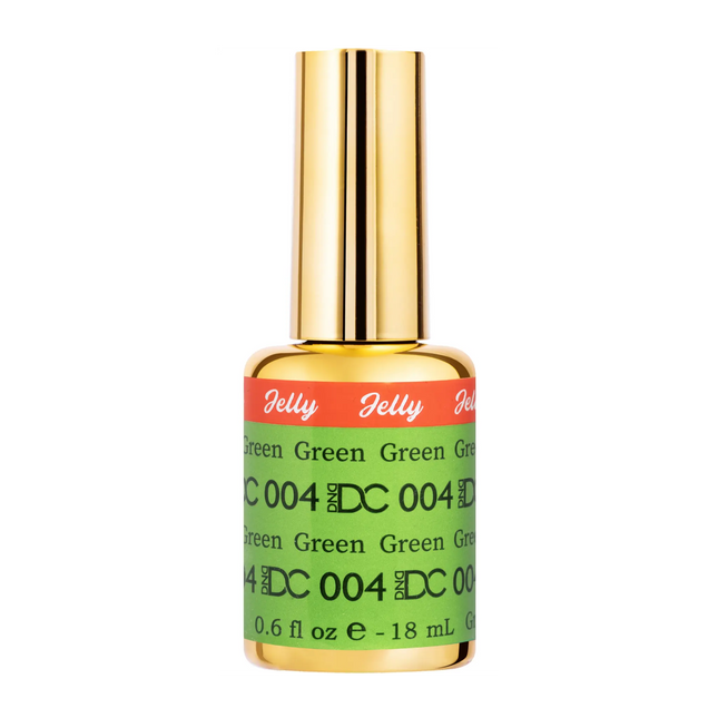 DND DC All My Jelly Gel Polish – #004 Green (0.6oz / 18ml) – NEW 2026