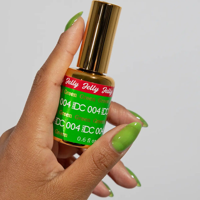 DND DC All My Jelly Gel Polish – #004 Green (0.6oz / 18ml) – NEW 2026
