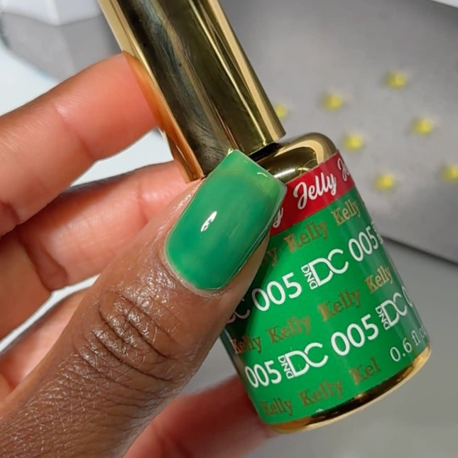 DND DC All My Jelly Gel Polish – #005 Kelly (0.6oz / 18ml) – NEW 2026