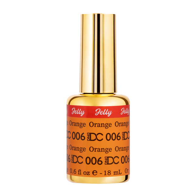 DND DC All My Jelly Gel Polish – #006 Orange (0.6oz / 18ml) – NEW 2026