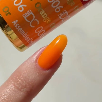 DND DC All My Jelly Gel Polish – #006 Orange (0.6oz / 18ml) – NEW 2026