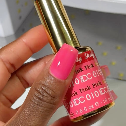 DND DC All My Jelly Gel Polish – #010 Pink (0.6oz / 18ml) – NEW 2026