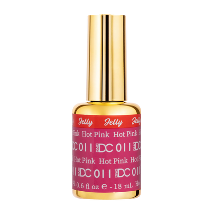 DND DC All My Jelly Gel Polish – #011 Hot Pink (0.6oz / 18ml) – NEW 2026