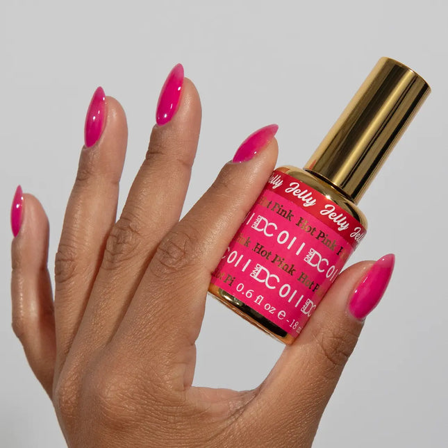DND DC All My Jelly Gel Polish – #011 Hot Pink (0.6oz / 18ml) – NEW 2026