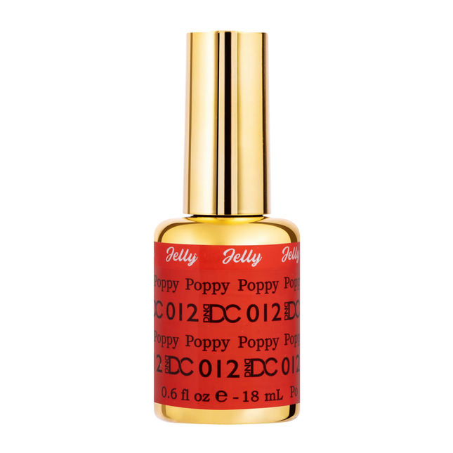 DND DC All My Jelly Gel Polish – #012 Poppy (0.6oz / 18ml) – NEW 2026