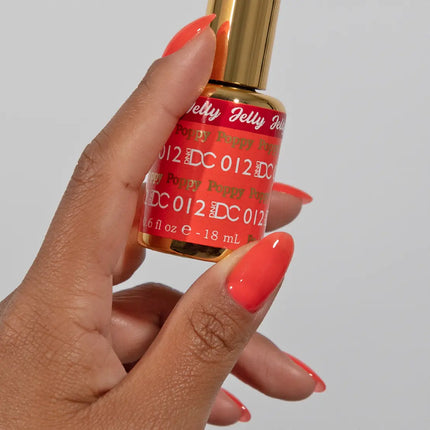 DND DC All My Jelly Gel Polish – #012 Poppy (0.6oz / 18ml) – NEW 2026